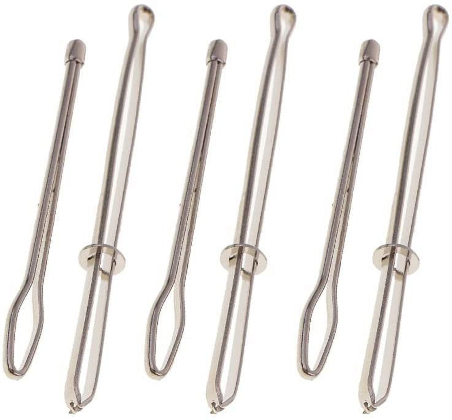 6 Pieces Easy Pull Bodkin Needle Threader Tweezer Metal Bodkin Ribbon ...