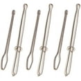 thumbnail image 1 of 6 Pieces Easy Pull Bodkin Needle Threader Tweezer Metal Bodkin Ribbon Weaving Tool for Elastic Threading Sewing Machine, 1 of 5