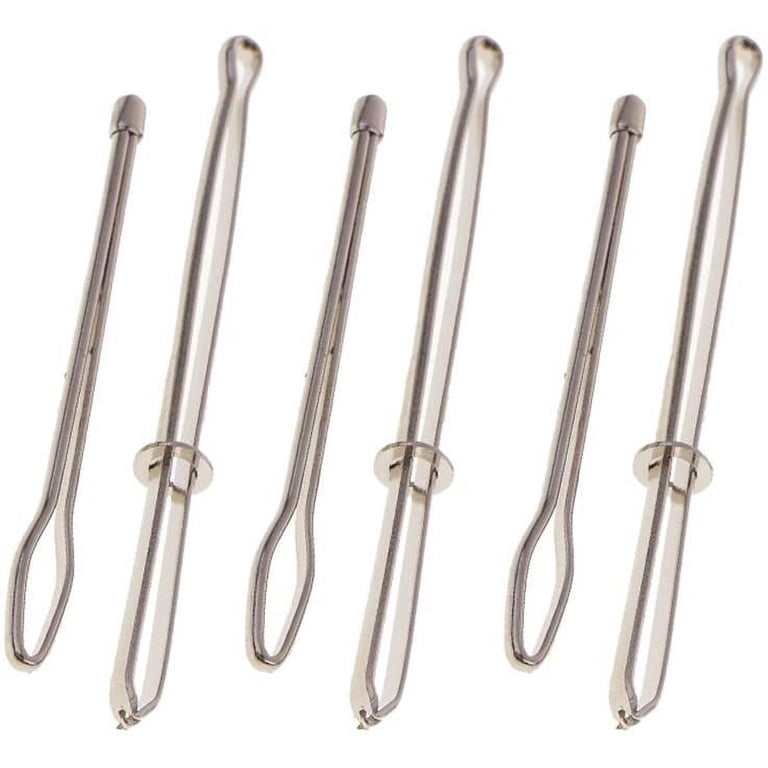 6 Pcs Bodkin Drawstring Threader Set - Metal Needle Tool For Restringing Hoodies, Pants, Bags