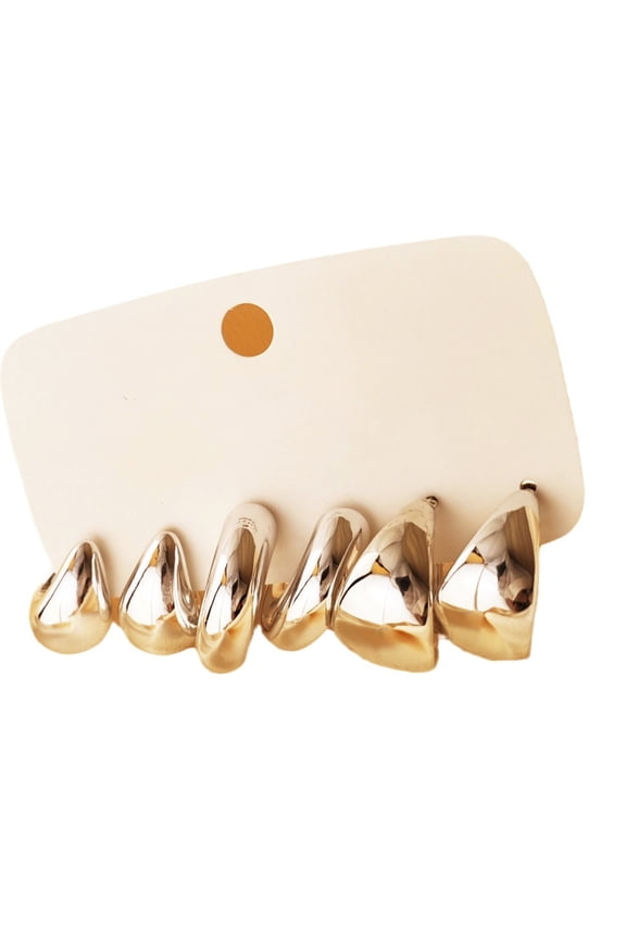 6 Pieces Elegant C Shaped Earrings Accessories Versatile Accessory for Ladies Comfortable Women Ear Accessories