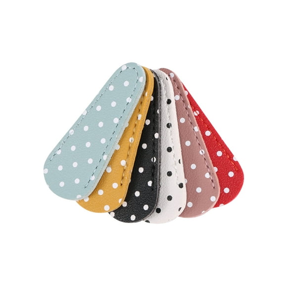 6 Pieces Embroidery Scissors Sheath Polka Dot Scissors Protective Cover Scissors Leather Sheath for Scissors Protection,6 * Embroidery scissors sheath,As shown