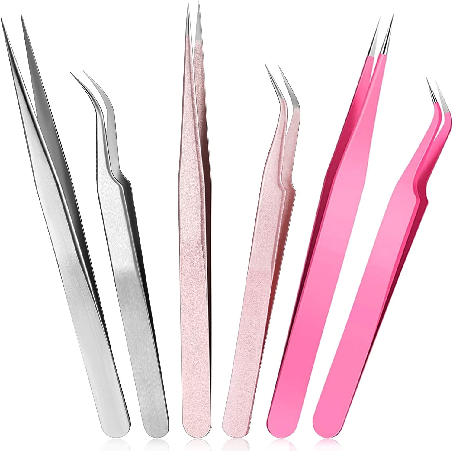 Eyelash Extension Tweezers - Curved – Lovely US