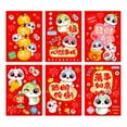 6 Pieces Festival Redness Packets for Spring Festival 2025 Year Of The
