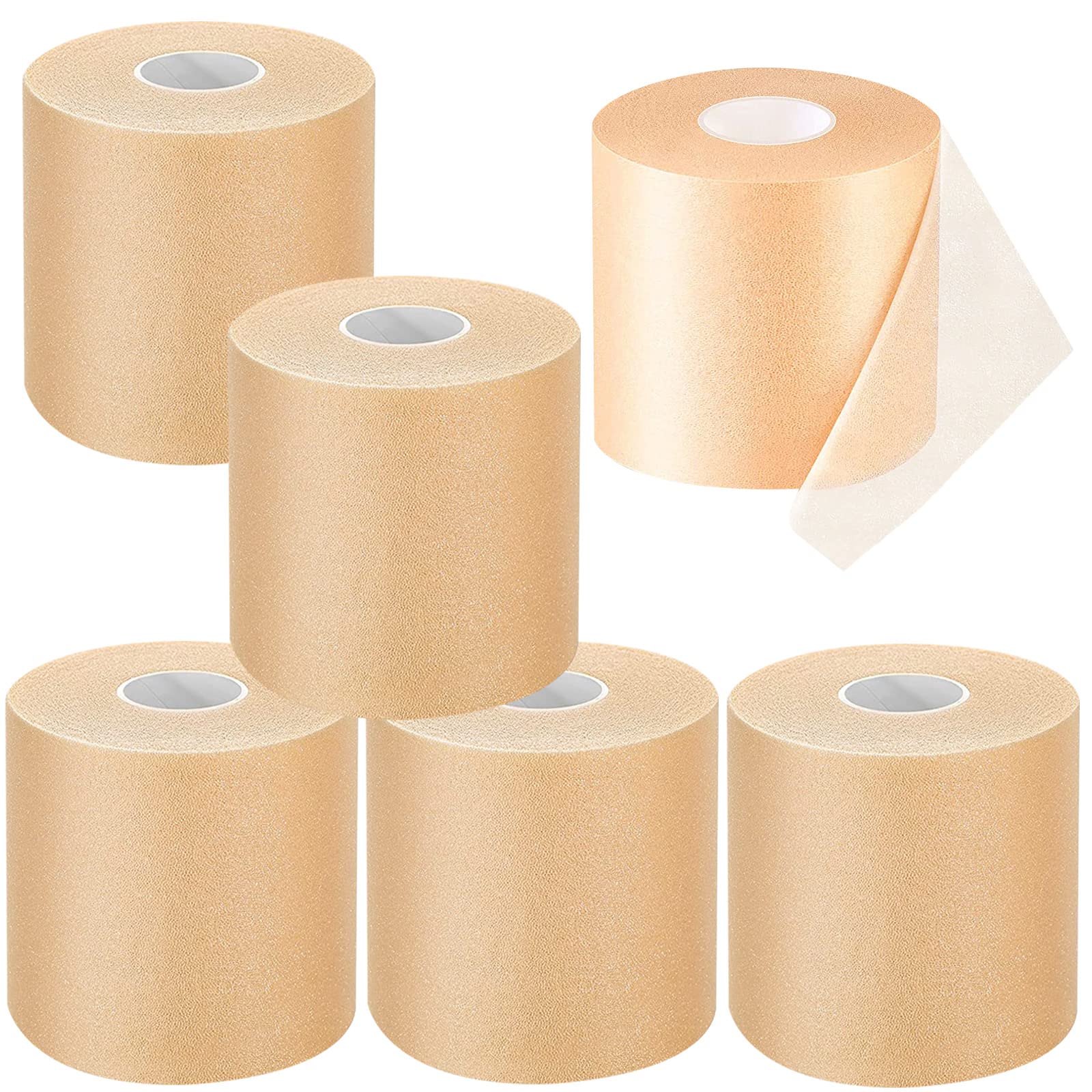 6 Pieces Foam Underwrap Athletic Foam Tape Sports Pre Wrap Athletic