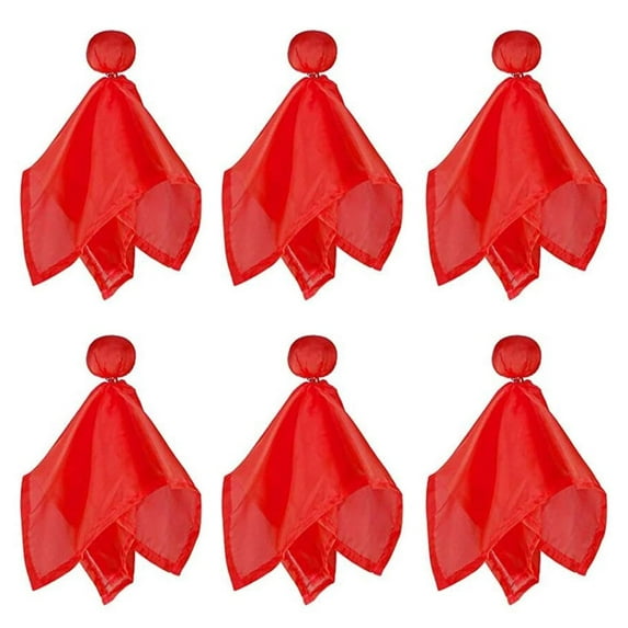 6 Pieces Football Referee Flag Tossing Flags Football Penalty Flag Football Challenge Flags for Party Accessory, Red
