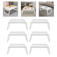 thumbnail image 1 of Tray Folding Table, 6pcs Lap Desks, Foldable Laptop Desk White, 1 of 20