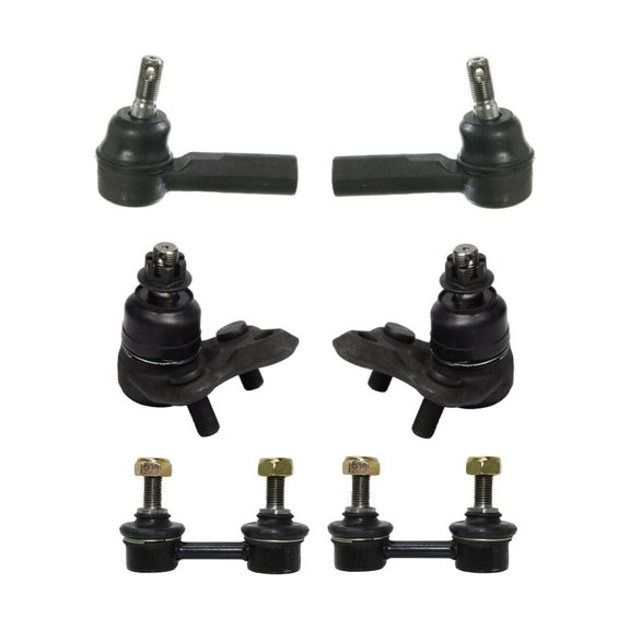 6 Pieces Front Suspension Kit Passenger Driver Lower Ball Joints Sway Bar Links Outer Tie Rod Ends Fits select: 1996-2002 TOYOTA COROLLA, 1998-2002 CHEVROLET GEO PRIZM