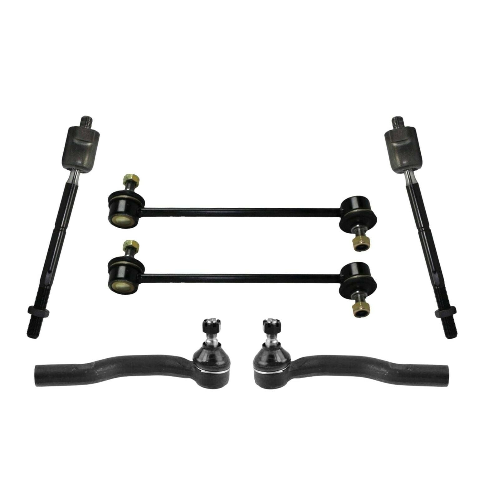 6 Pieces Front Tie Rod Ends Outer & Inner + Stabilizer Sway Bar Links Suspension Steering Kit Fits select: 2004-2006 TOYOTA CAMRY, 2004-2006 LEXUS ES