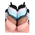 thumbnail image 1 of 6 Pieces Full Cup Lace Gentle Push Up Pushup B/C Bra (38B), 1 of 4