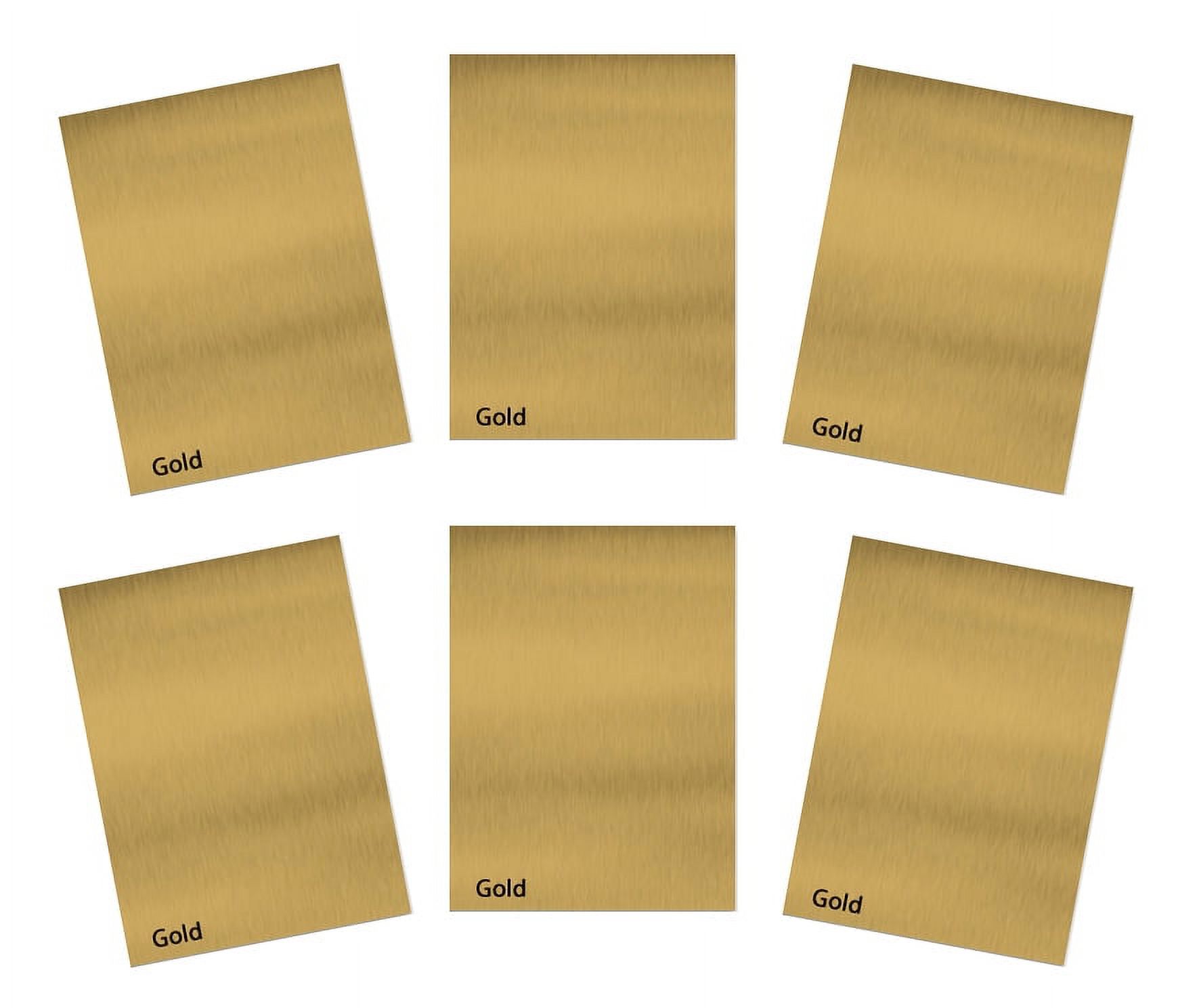 6 Pieces Gold Dye Sublimation Blank Aluminum Board Heat Thermal Transfer  Steel Sheet Engraved 10 X 15 cm 4''x6'' 