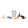 thumbnail image 1 of 6 Pieces HO Scale Cats with Garbage Can- 33107, 1 of 1