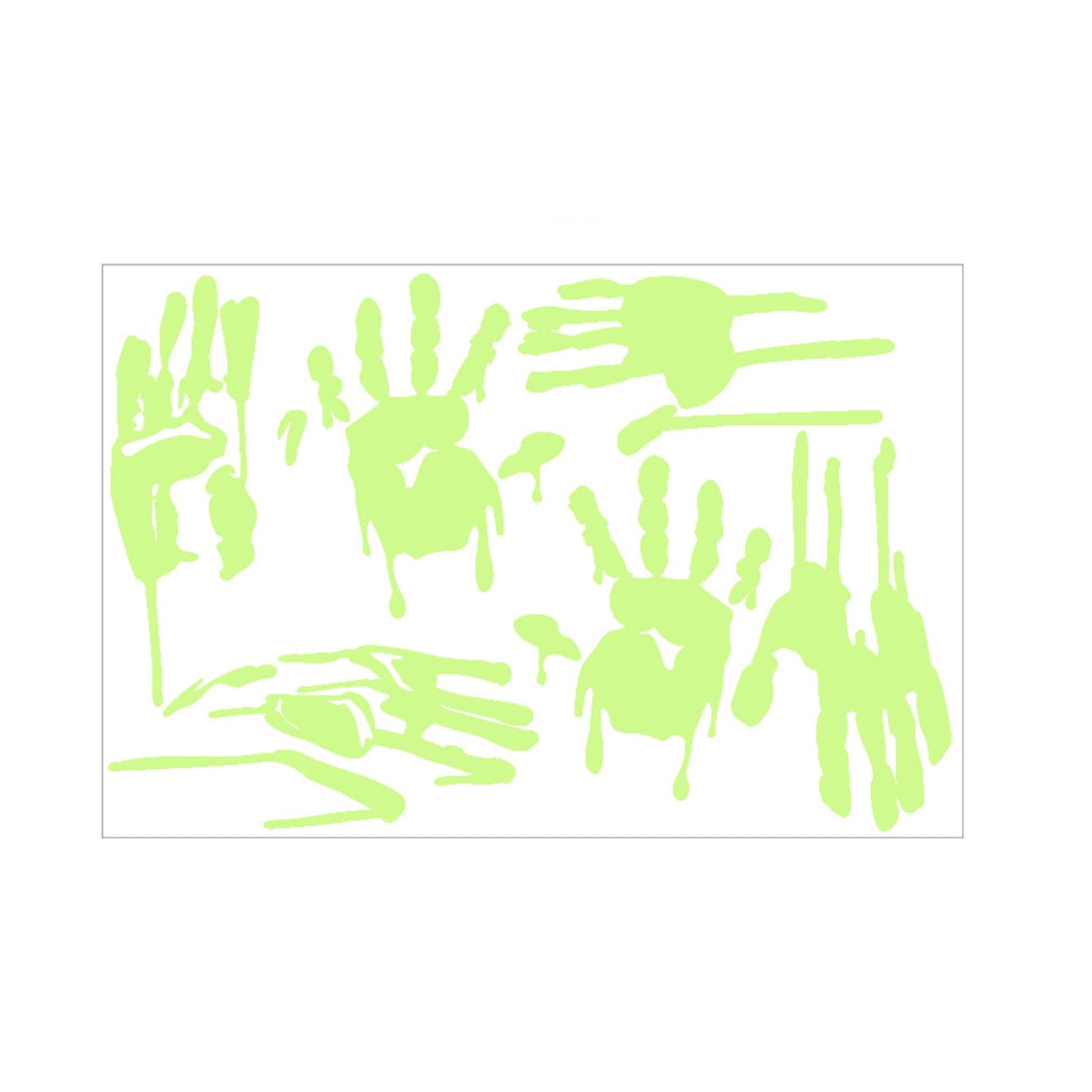 6 Pieces Halloween Glow in The Dark Decorations Weird Bloody hand ...