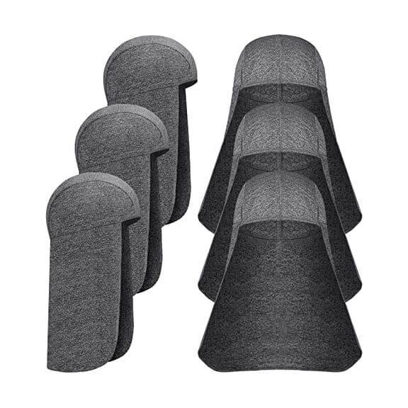 6 Pieces Hard Hat Sun Shade Cooling Skull Cap Sun Neck Protector Quick Dry Neck Shade for Women Men