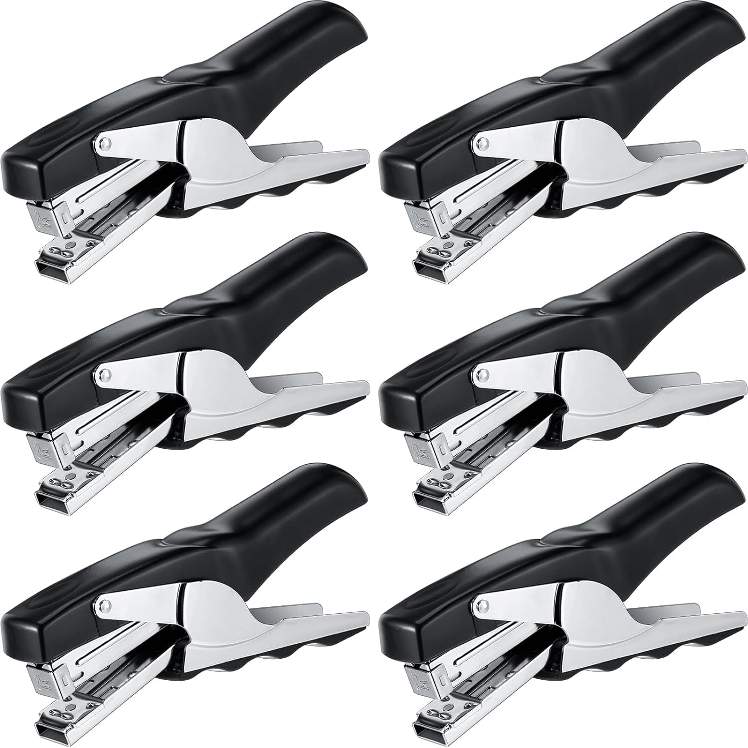 6 Pieces Heavy Duty Plier Stapler Heavy Duty Office Stapler Effortless