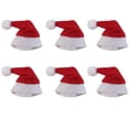 thumbnail image 1 of 6 Pieces Lovely Mini Topper Santa Clause Hats Christmas Holiday Party Decoration, 1 of 6
