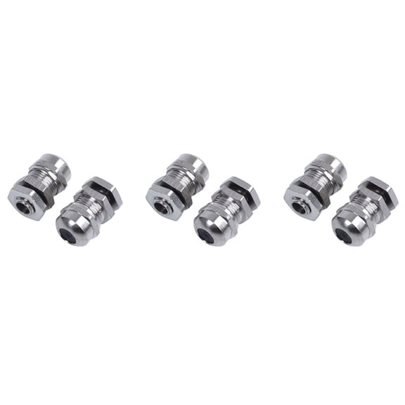 6 Pieces M8 Waterproof Disengagement Cable Gland for 25mm Cable Wire