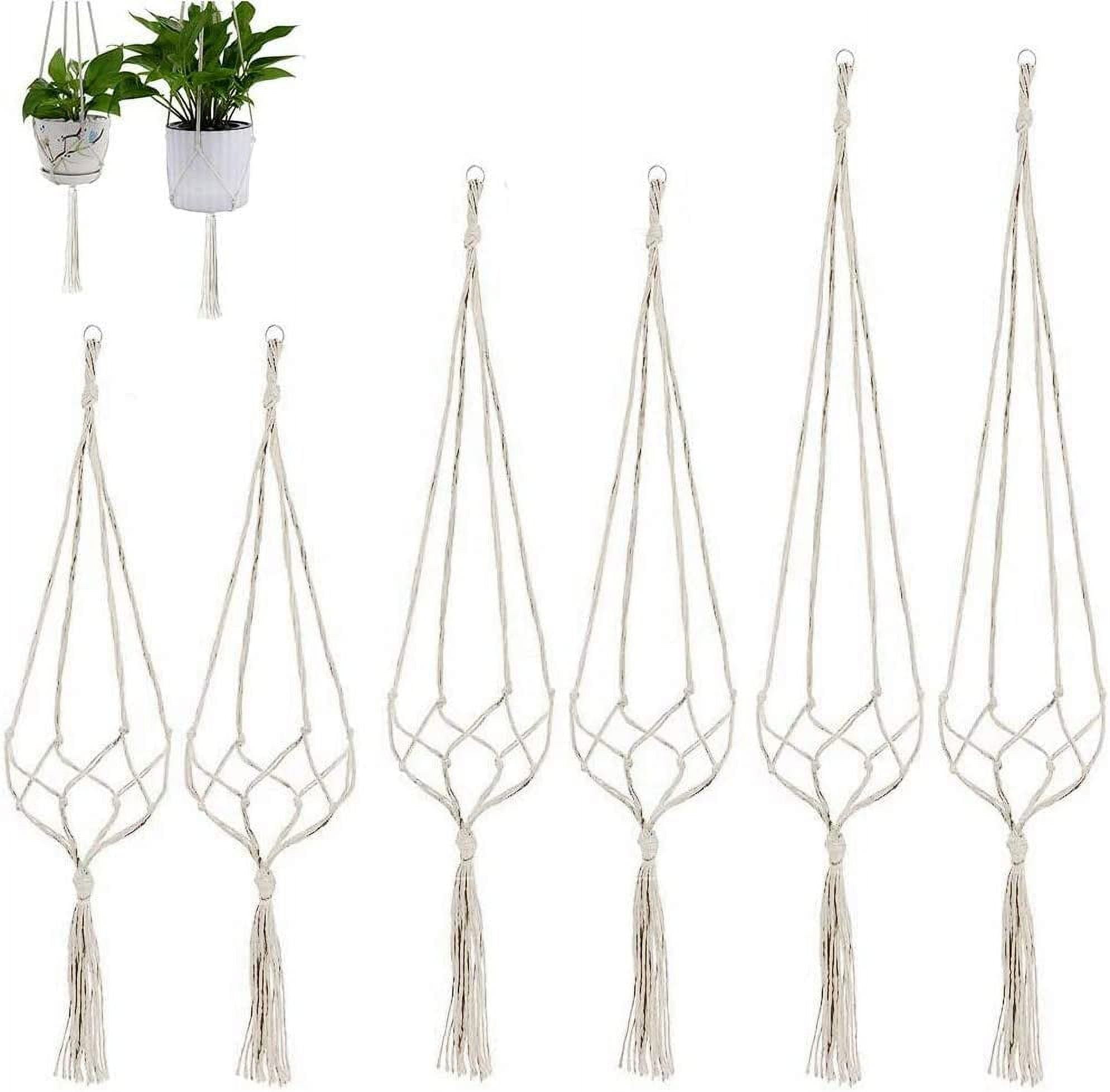 6 Pieces Macrame Hanging Plant Rope Robust Cotton Rope Hanging Pot