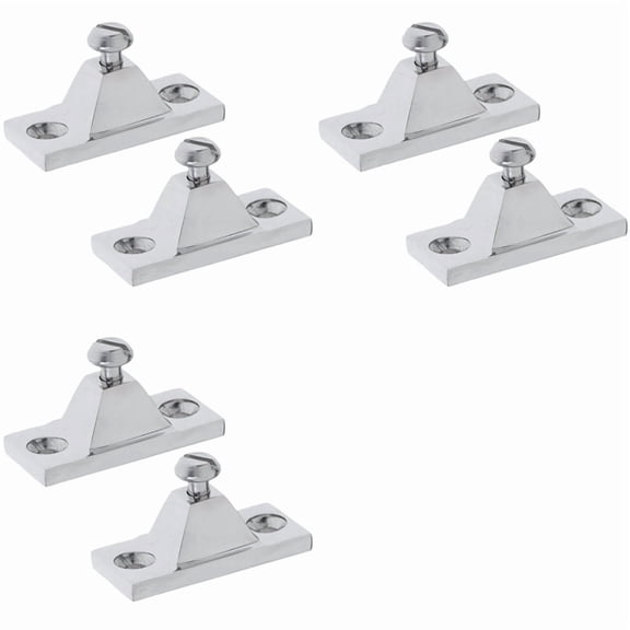 6 Pieces Marine Deck Hinge Boat Bimini Top Fitting Hardware