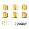 thumbnail image 1 of 6 Pieces Peg Button Tuner Machine Heads Zinc Alloy Golden Cap, 1 of 6