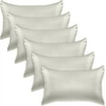 thumbnail image 1 of 6 Pieces Pillowcase Set with Hidden Zipper closure, King, Light Jade, 1 of 4