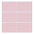thumbnail image 1 of 6 Pieces Place Mat Linen Durable Table Mats Pink Blossom Cherry Flower Dinner Mats for Outdoor Tables Desk Kitchen, 1 of 2