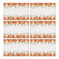 thumbnail image 1 of 6 Pieces Place Mat Linen Machine Washable Table Mats Autumn Pumpkin Orange Place Mats for Party Kitchen Dining Decoration, 1 of 2