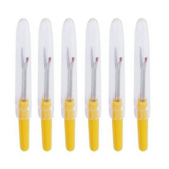 6 Pieces Handle Craft Thread Cutter Seam Sewing Tool with Clear Cap for Sewist and Crafters