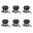 thumbnail image 1 of 6 Pieces Pot Lid Handle Knob Cap Set Stainless Steel Heat Resistant Universal Fit for Cookware Replacement, 1 of 9