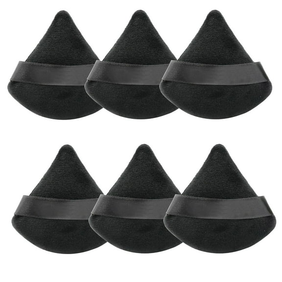 6 Pieces Powder Puff Face Soft Triangle Makeup Puff for Loose Powder Body Powder, Beauty Blender Makeup Tools