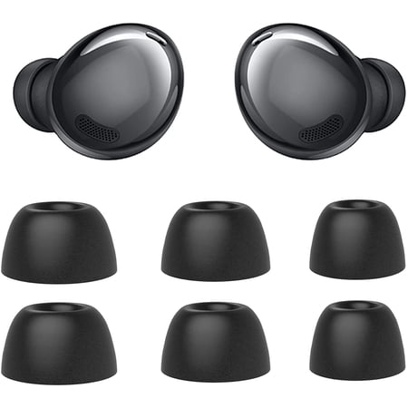 6 Pieces Replacement Ear Tips for Galaxy Buds Pro Memory Foam Earbuds Tips Earphone Eartips