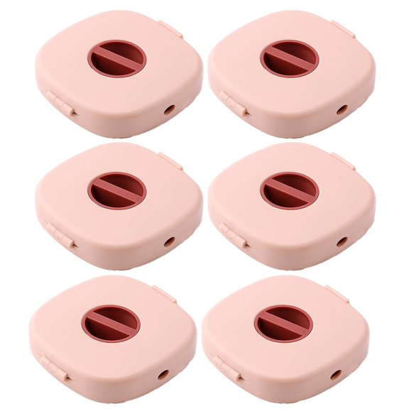 6 Pieces Retractable Cable Management Charging Cord Organizer Phone Cord Holder Retractable Cable Reels Small Winder Case For Usb Cable Headset Cord Mouse Wire Charger Cable