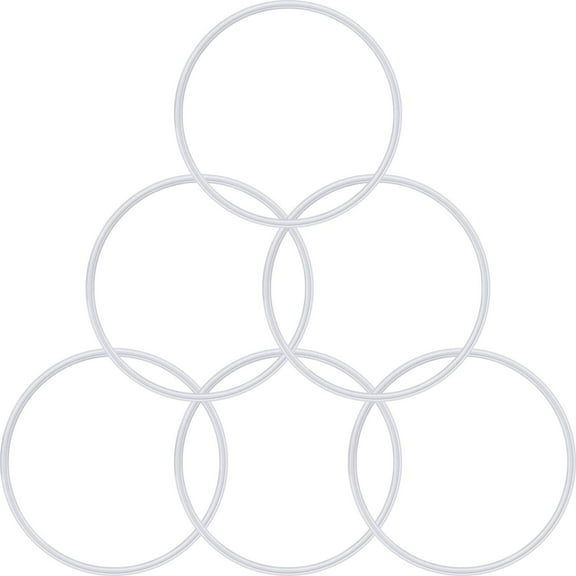 6 Pieces Rubber Gasket Replacement Seal White O-ring Compatible with Magic Bullet 250W