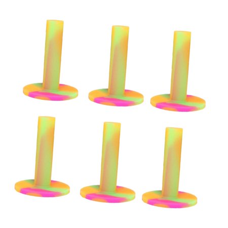 6 Pieces Rubber Golf Driving Range Practice Tee Holder - as 70mm