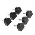 thumbnail image 1 of 6 Pieces Rubber High Heel Tips Stiletto Shoe Repair Making Dowels Pads Black, 1 of 10