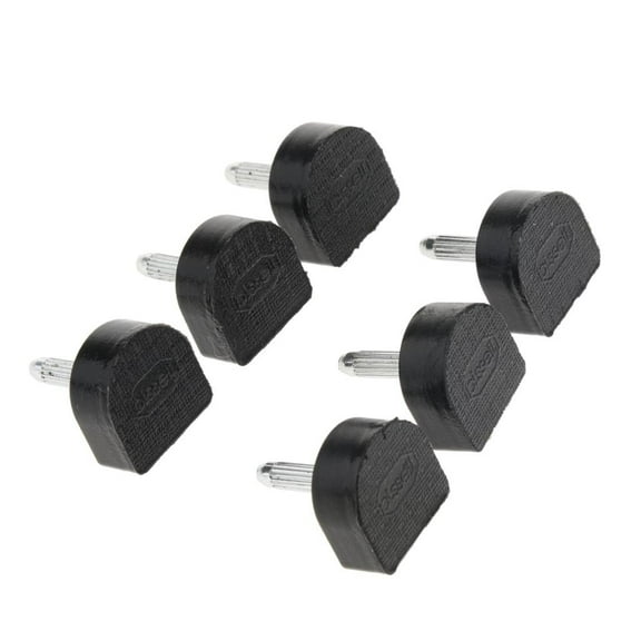 6 Pieces Rubber High Heel Tips Taps Stiletto Shoe Repair Making Dowels Pads - Black, 10x11mm