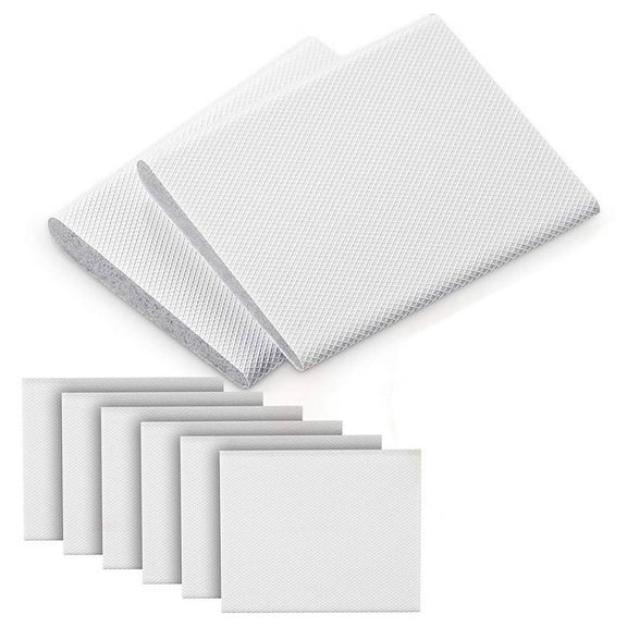 6 Pieces Self-Adhesive Door Corner Seals, Weather Stripping Wedge Draft Stopper, Door Frame Seal Corner Foam (White)