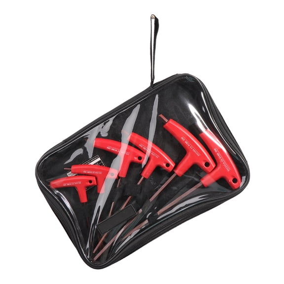 6 Pieces/Set Durable Hex for Key Set H3-H10 T-Handle Allen Wrench Set with Ergonomic Handle for Factory Auto Maintenance