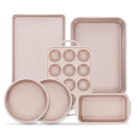 6 Pieces Set Nonstick Carbon Steel Silicone Bakeware