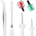 thumbnail image 1 of 6 Pieces Sewing Machine Cleaning Kit Includes Tweezers Double Headed Lint Brush Screwdriver, for Sewing Tools, 1 of 7