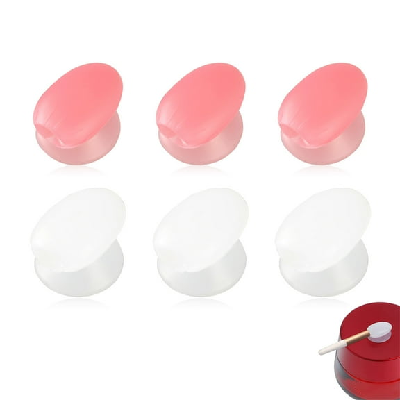 6 Pieces Silicone Lip Brush Covers Cosmetic Brushes Guards Protectors-type:style1;