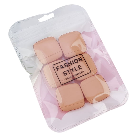 6 Pieces Small Finger Powder Puff Sponges Face Cosmetic Accesories For Blending And Concealer Square Makeup Tool