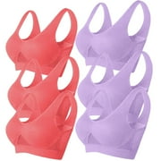 NGW682 6 Pieces Sports Bras Maternity Support Underwear Flash Picks Convertible Non Padded Maternity Friendly Leisure Bra Full Coverage Bandeau Bra Strapless S-6XL BH C110