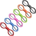 thumbnail image 1 of 6 Pieces Stainless Steel Scissors Anti-Rust Folding Scissors Glasses-Shaped Mini Shear for Home and Travel Use, 1 of 9