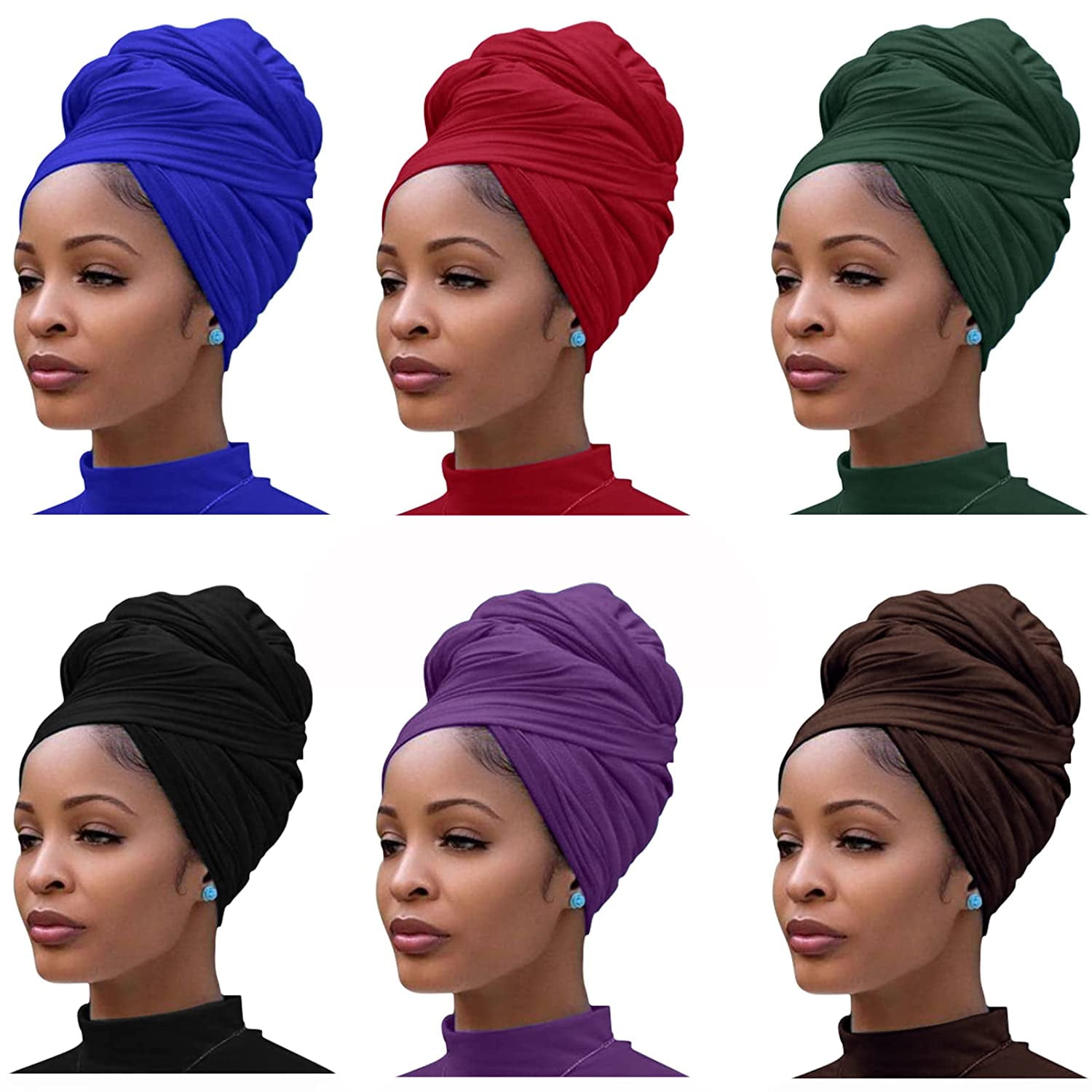 3 Pieces Women Head Wrap Scarf African Head Wrap For Women Tie Dye Headwrap  African Turban Head Wrap Hair Scarf for Women