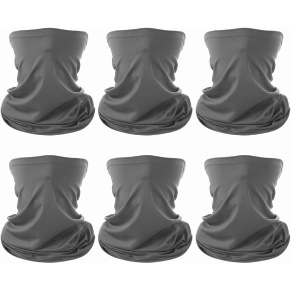 6 Pieces Summer Face Cover Scarf Mens Neck Gaiter For Men Women UV Protection Face Breathable Sun Protection Cycling Running