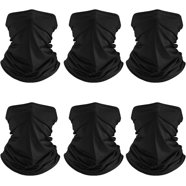 TZ Promise Tube Bandana Face Mask Scarf Paisley Print Head Neck Gaiter Motorcycle Bike Hiking (Black) at Women's Clothing store