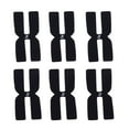thumbnail image 1 of 6 Pieces Tennis Racket Balance Silicone H-shaped - Black, 4x2cm, 1 of 6