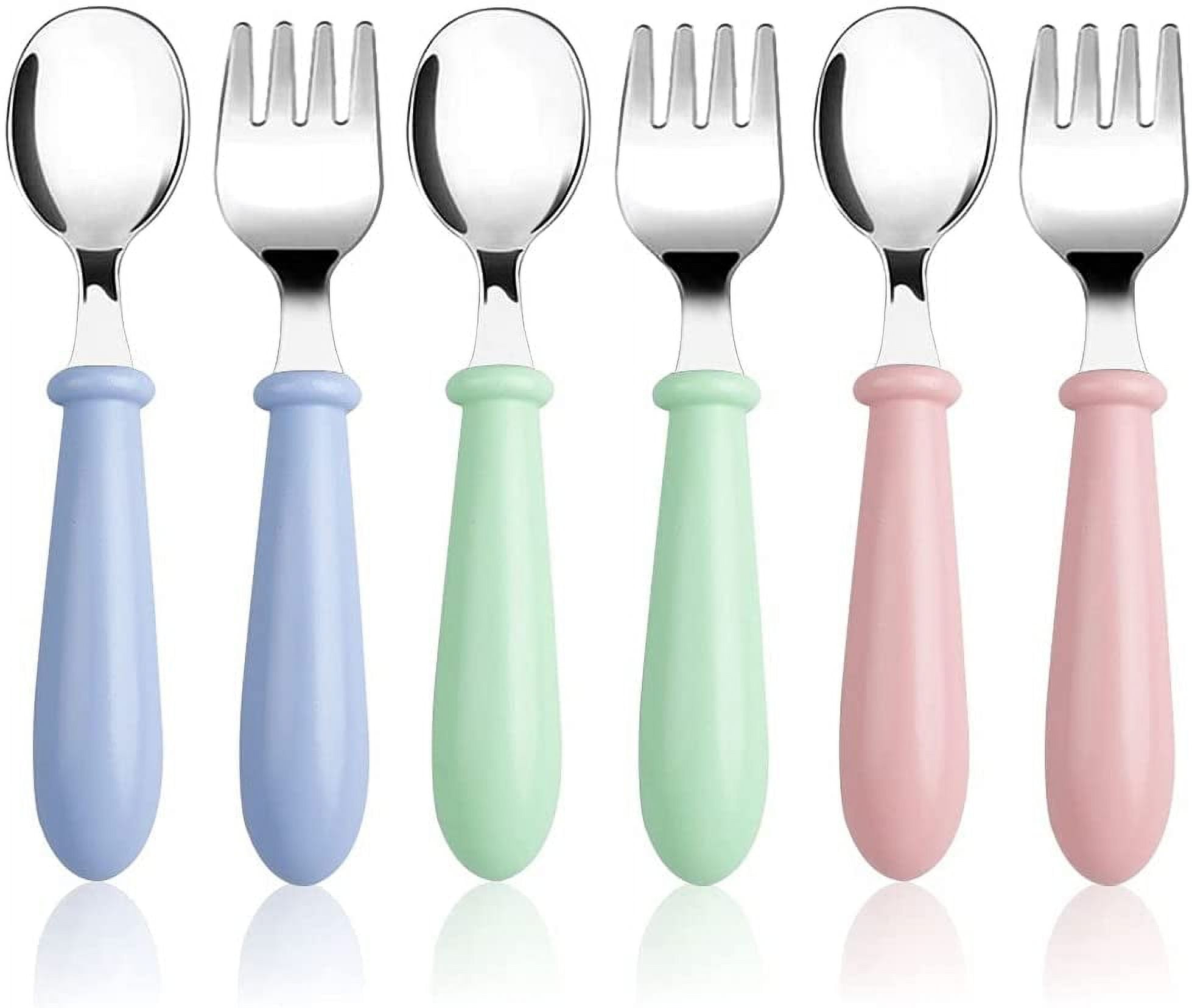 https://i5.walmartimages.com/seo/6-Pieces-Toddler-Utensils-Stainless-Steel-Baby-Forks-Spoons-Silverware-Set-Kids-Children-s-Flatware-Cutlery-Round-Handle-LunchBox-3-x-Safe-Forks-Chil_5c80a0a4-d73e-42c4-a658-709f2c4fe72c.e37a28b42952ce92418cfce89f12a92c.jpeg