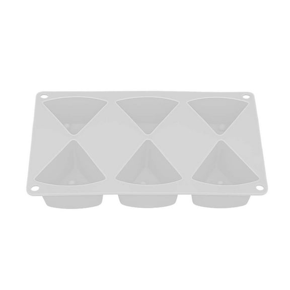 6 Pieces Triangles Silicone Baking Mould For Cheese Chocolate Decorations Dishwasher Safe Crafting Accessory