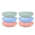 thumbnail image 1 of 6-Pieces Whisker Fatigue Cat Bowl - 5.5 Inch Shallow Food Dish Wide Wet Feeding Bowls, PET Plate for Kittens, 1 of 7